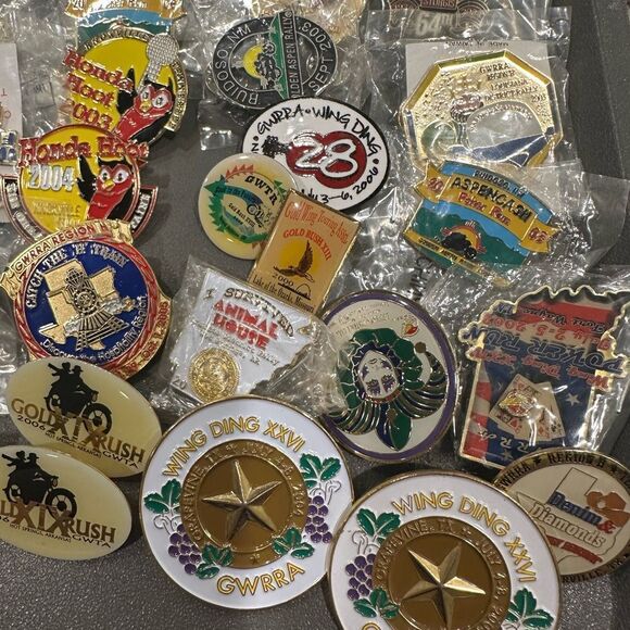 Honda Goldwing  Motorcycle Rally Wing Ding Assorted Collectible Pins over 40 - Picture 4 of 16